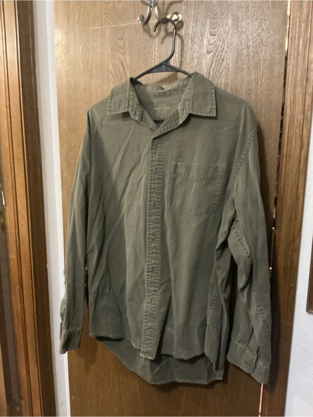 Banana Republic Olive Green Lightweight Shirt Jacket
